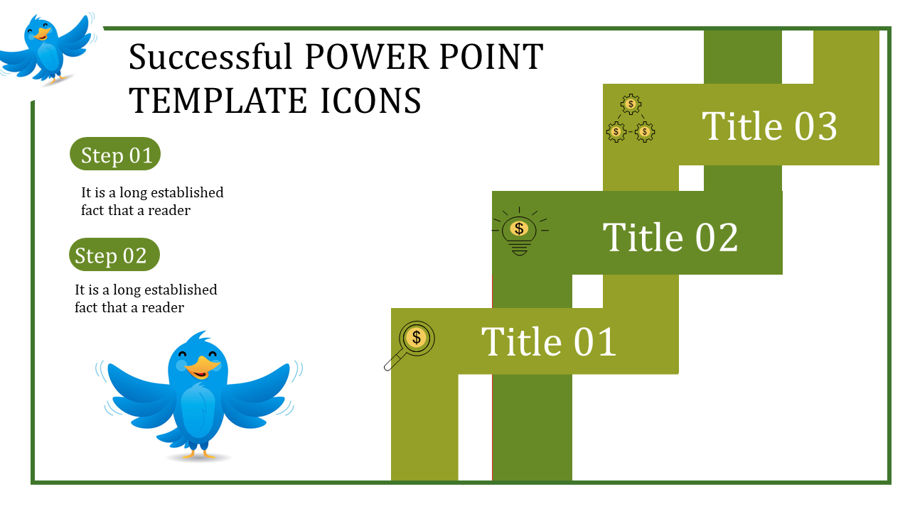 Free - Simple PowerPoint Template Icons With Three Node